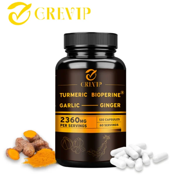 4-in-1 Turmeric Ginger Supplement - 120 Capsules