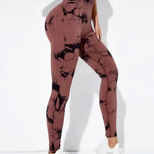 Marble Pattern Workout Yoga Leggings