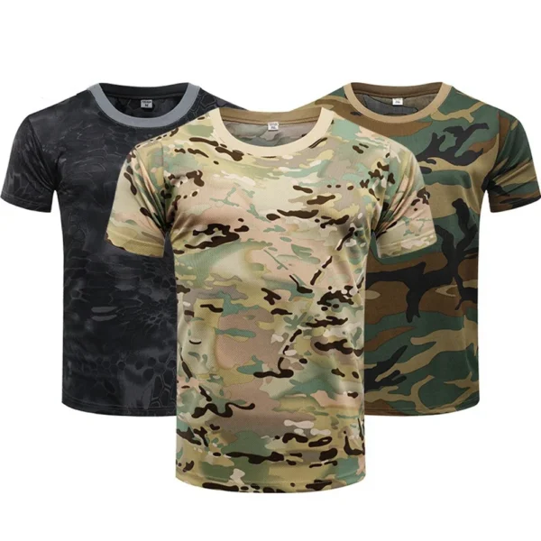 Outdoor Sports Camo Quick Dry T-Shirt for Men
