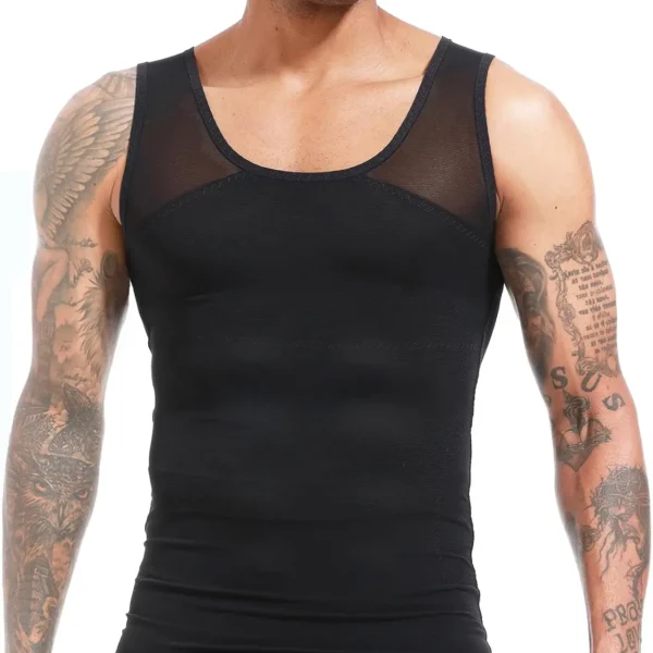 ISUP Mens Slimming Body Shaper Shirt