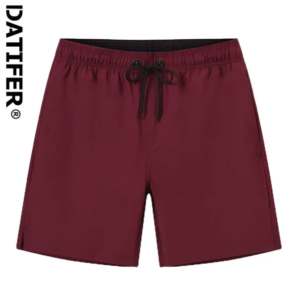 Mens Shorts Solid Color Polyester