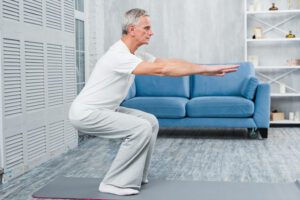 Seated position exercise